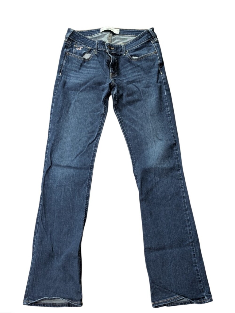 Hollister Women's Dark Blue Flared Jeans